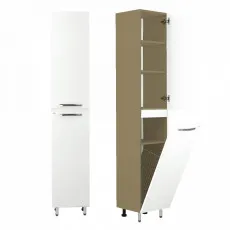 Dulap înalt pentru baie pardoseală Mashtab Agat (35 cm) cu cos pentru rufe, Sonoma Dulap înalt pentru baie pardoseală Mashtab Agat (35 cm) cu cos pentru rufe, Sonoma