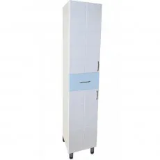 Dulap înalt pentru baie pardoseală Mashtab Domino (35 cm), Blue Dulap înalt pentru baie pardoseală Mashtab Domino (35 cm), Blue