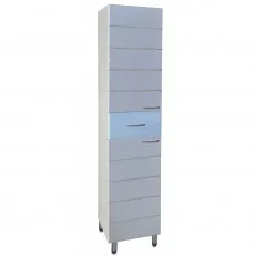 Dulap înalt pentru baie pardoseală Mashtab Modern (35 cm), Blue Dulap înalt pentru baie pardoseală Mashtab Modern (35 cm), Blue
