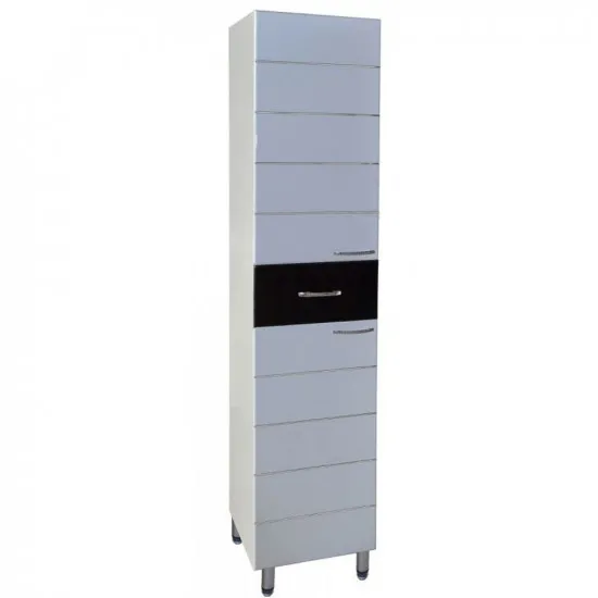 Dulap înalt pentru baie pardosealÄ? Mashtab Modern (35 cm), Black
