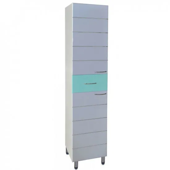 Dulap înalt pentru baie pardoseală Mashtab Modern (35 cm), Green