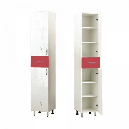 Dulap înalt pentru baie pardosealÄ? Mashtab Stuff (35 cm), Red