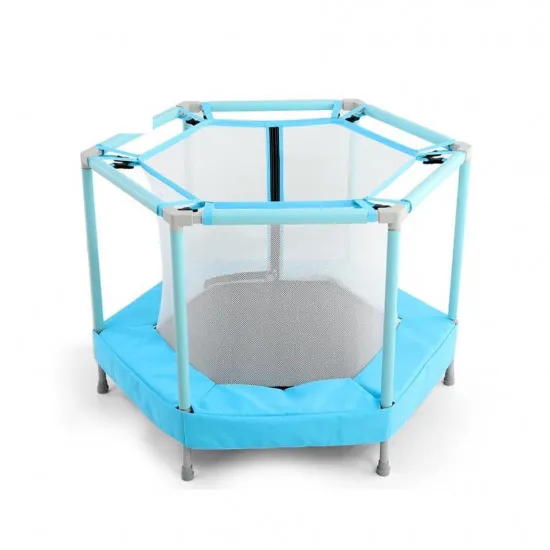 Батут-манеж Hobby Tree WM19038, 122 см, внутренняя сетка, Blue
