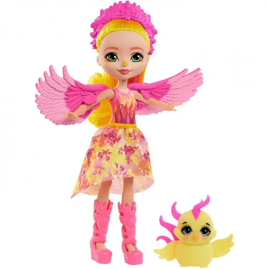 Mattel Enchantimals GYJ04 Set de joaca Phoenixul Falon si Sunrise