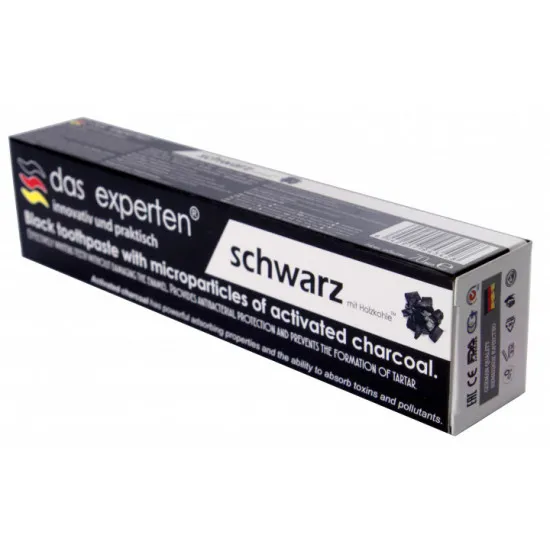 Зубная паста Das Experten Schwarz, 70 мл