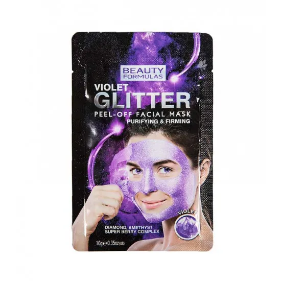 Beauty Formulas Violet Glitter Peel Off Facial Mask - Маска для лица