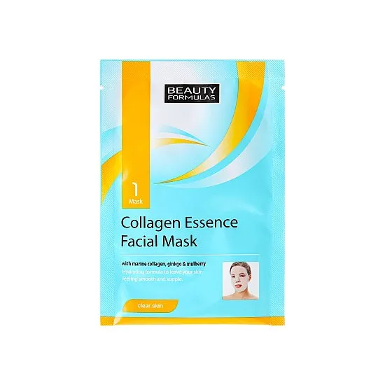Beauty Formulas Collagen Essence Facial Mask - Тканевая маска для лица c коллагеном