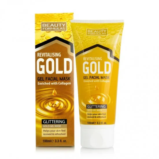 Beauty Formulas Gold Revitalising Gel Facial Mask with Collagen - Маска для глубокой очистки