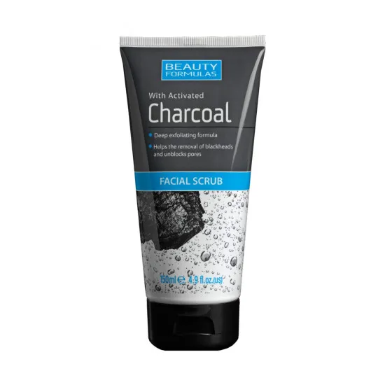 Beauty Formulas Charcoal Deep Cleansing Face Scrub with active charcoal - Exfoliant