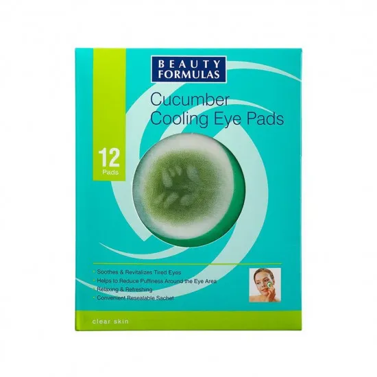 Beauty Formulas Cucumber Cooling Eye Pads - Патчи для глаз с огуречным экстрактом