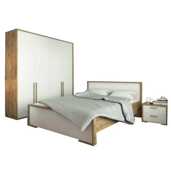 Спальный гарнитур Sokme Франческа, Дуб вотан /белый