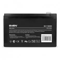 Аккумулятор для резервного питания Sven SV1290 (SV-0222009), 12 В 9 Ач Аккумулятор для резервного питания Sven SV1290 (SV-0222009), 12 В 9 Ач