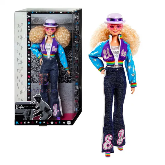 Mattel Barbie GHT52 PÄ?puÈ?a de colecÈ?ie Elton John