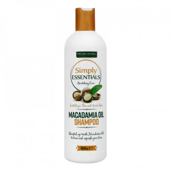 Sampon Simply Essentials Macadamia oil cu Ulei de Macadamia Formula Revitalizanta, 400 ml