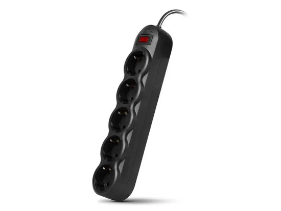 Filtru de rețea Sven SF-05L (5 buc. / 1,8 m / black)