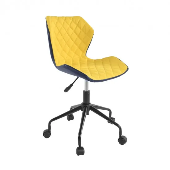 Fotoliu de birou DP BX-3030, Black/Yellow