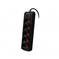 Filtru de rețea Sven SF-05PL (5 buc. / 1,8 m / black) Filtru de rețea Sven SF-05PL (5 buc. / 1,8 m / black)