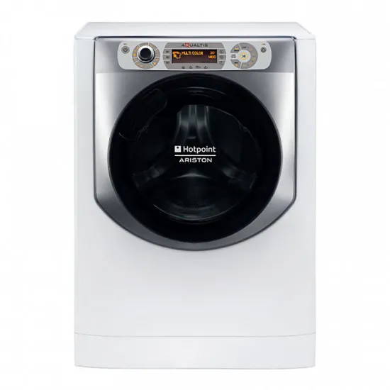 Maşină de spalat Hotpoint-Ariston AQ116D 68SD E N, White/Silver/Black, 11 Kg