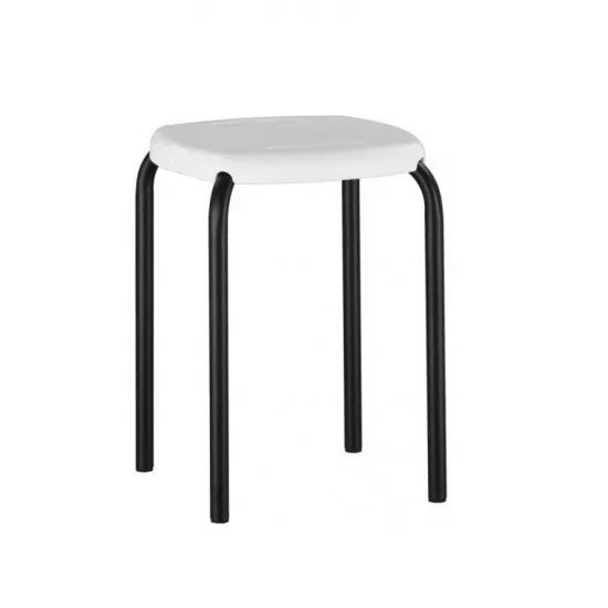 Стул Nowy Styl BOOM negru K01 alb White