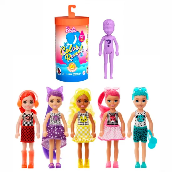 Mattel Barbie GTP52 Păpușă Chelsea Transformare strălucitoare serie1