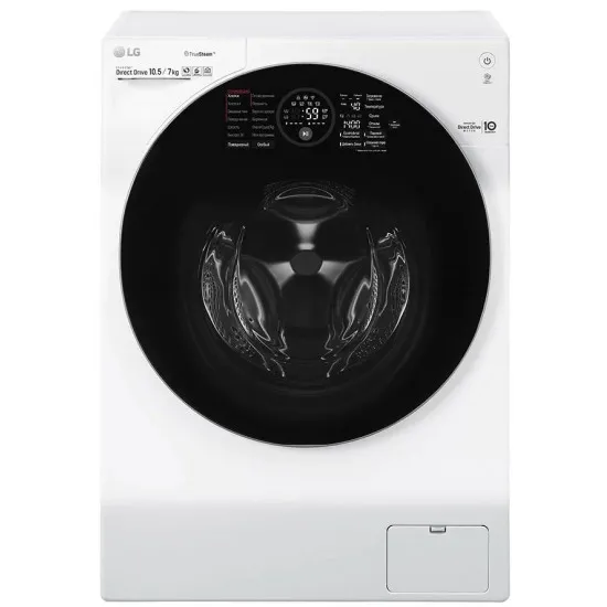 Стиральная машина LG FH4G1JCH2N, White/Black, 10.5 кг