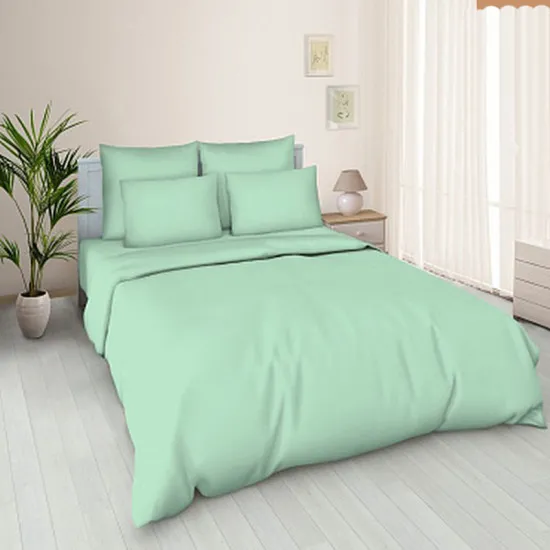 Lenjerie de pat Cottony POPLIN Smarald (2 persoane EURO)