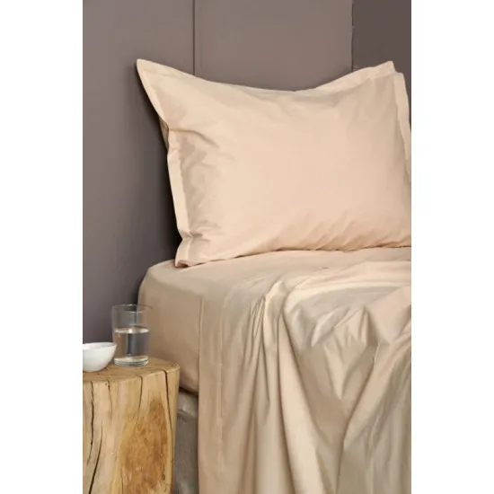 Lenjerie de pat Cottony POPLIN Vanilla (2 persoane EURO)