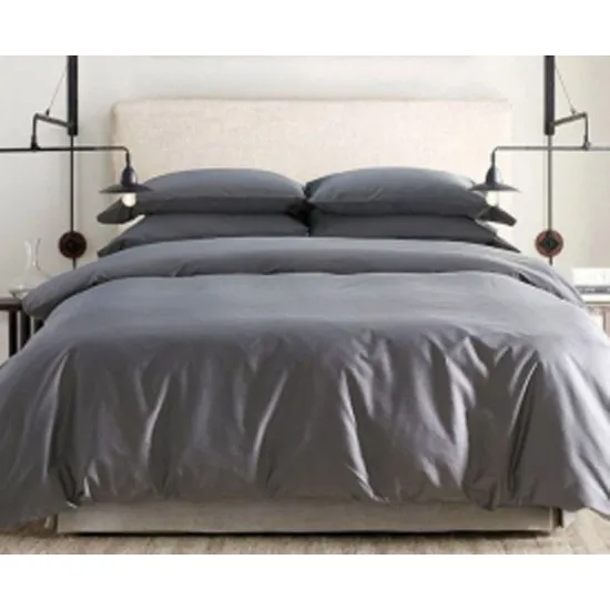 Lenjerie de pat Cottony Satin de Lux Uniton Gray (2 persoane EURO)