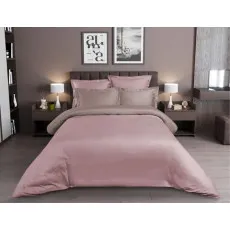 Lenjerie de pat Cottony Satin de Lux Uniton Roze (2 persoane) Lenjerie de pat Cottony Satin de Lux Uniton Roze (2 persoane)
