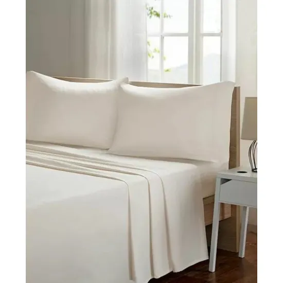 Lenjerie de pat Cottony Satin de Lux Uniton Ivory (1 persoana)