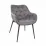 Scaun Decoprim Lotus, Stofa Grey+Black Legs