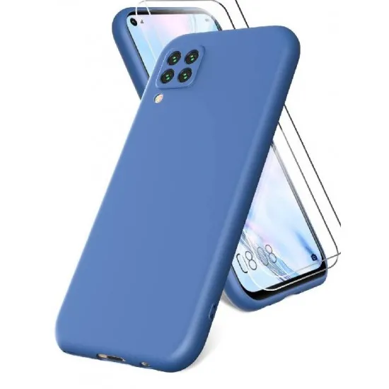 Чехол Helmet Liquid Silicone для Huawei P40 Lite, Blue