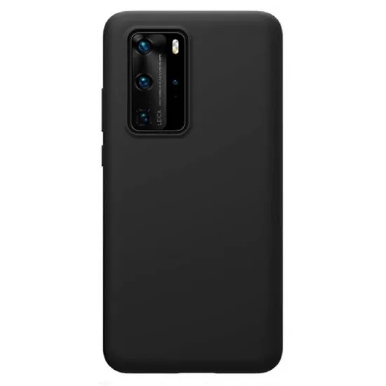 Чехол Helmet Liquid Silicone для Huawei P40, Black