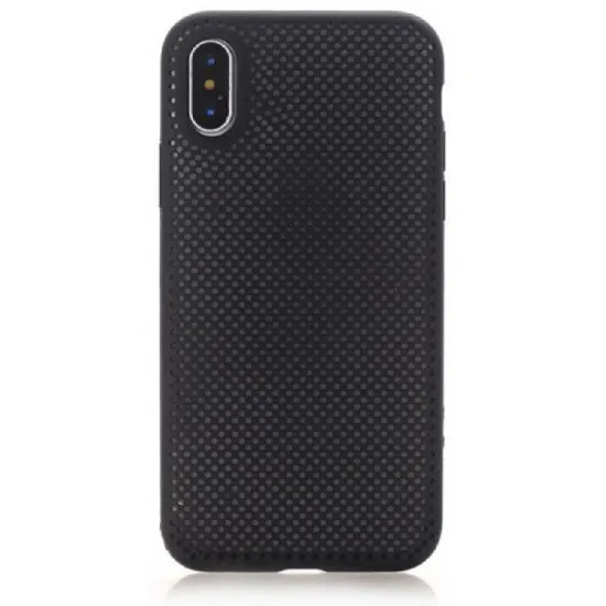 Husă Helmet Liquid Silicone Grid pentru iPhone 11 Pro, Black