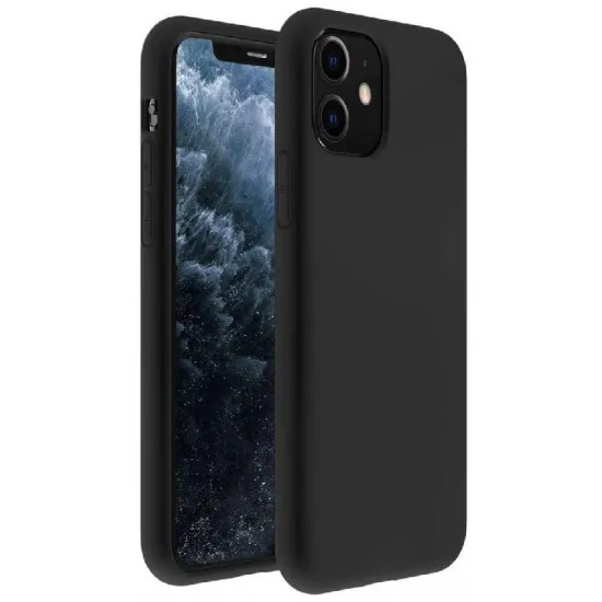 Husă Helmet Liquid Silicone pentru iPhone 11 Pro, Black