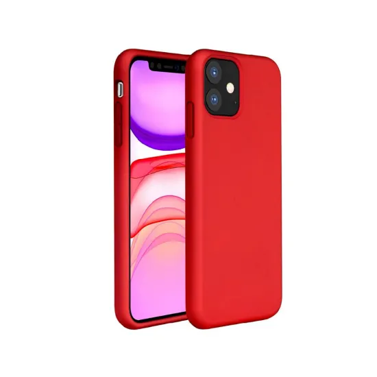 Чехол Helmet Liquid Silicone для Apple iPhone 11, Red