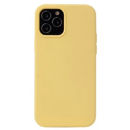 Husă Helmet Liquid Silicone pentru iPhone 12 Pro Max, Yellow