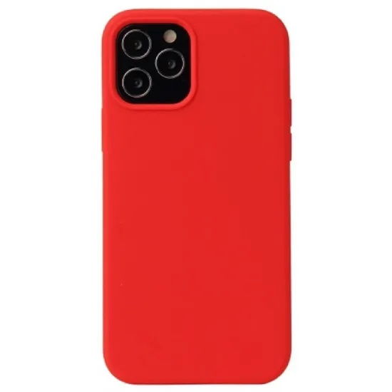 Husă Helmet Liquid Silicone pentru iPhone 12, Red