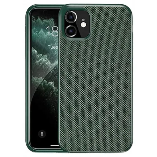 Husă Helmet Nylon TPU Case pentru iPhone 12/12 Pro, Green