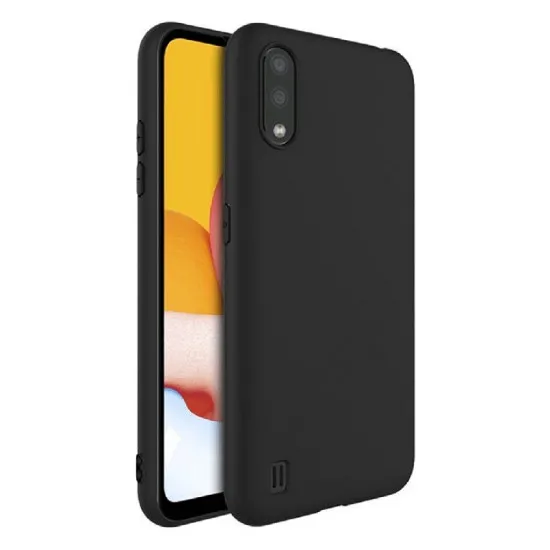 Husă Helmet Liquid Silicone pentru Samsung Galaxy A01, Black