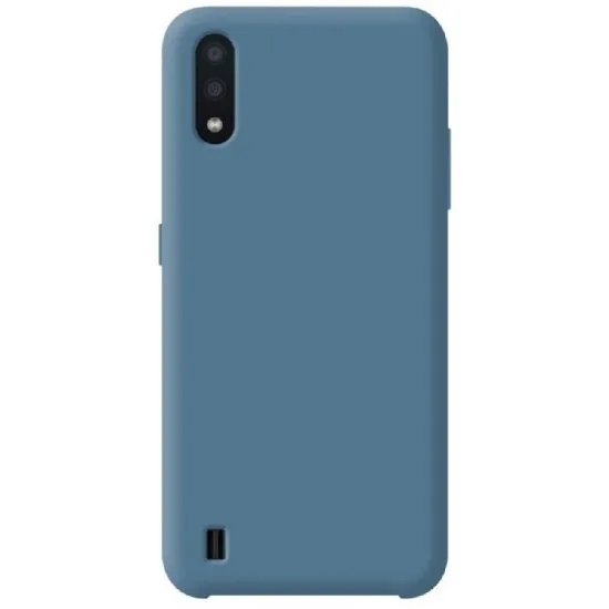 Husă Helmet Liquid Silicone pentru Samsung Galaxy A01, Blue