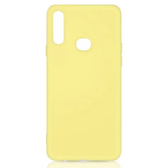 Husă Helmet Liquid Silicone pentru Samsung Galaxy A10S, Yellow