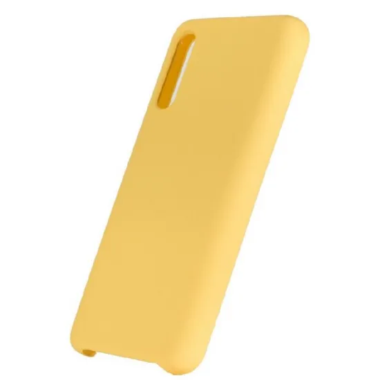 Husă Helmet Liquid Silicone pentru Samsung Galaxy A20S, Yellow