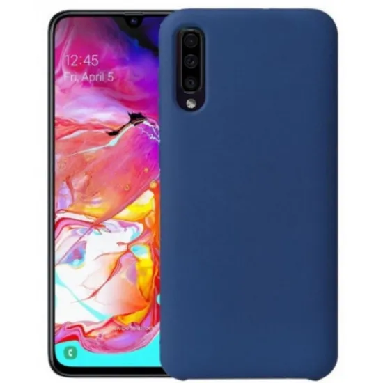 Чехол Helmet Liquid Silicone для Samsung Galaxy A30S, Blue
