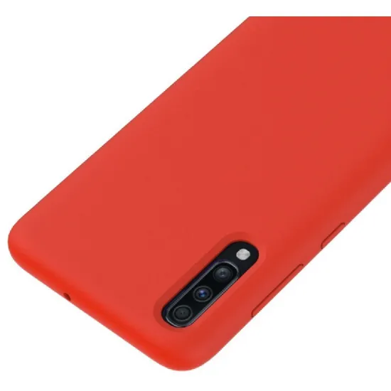 Чехол Helmet Liquid Silicone для Samsung Galaxy A30S, Red