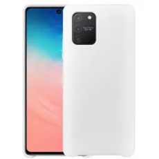 Husă Helmet Liquid Silicone pentru Samsung Galaxy S10 Lite, White
