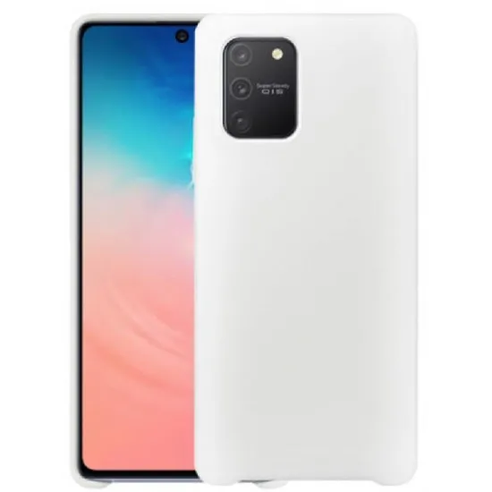 Чехол Helmet Liquid Silicone для Samsung Galaxy S10 Lite, White