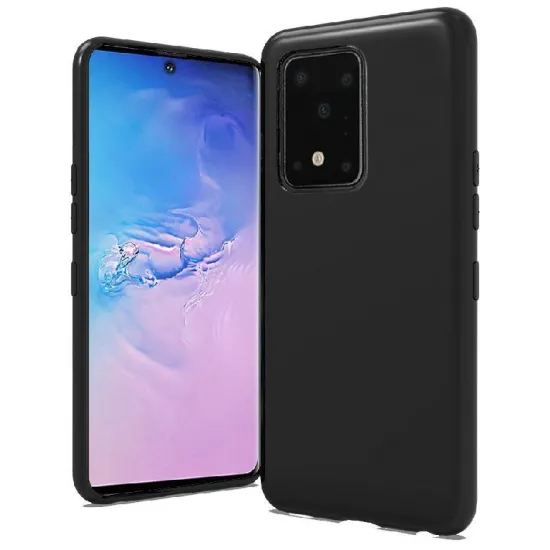 Husă Helmet Liquid Silicone pentru Samsung Galaxy S20 Ultra, Black