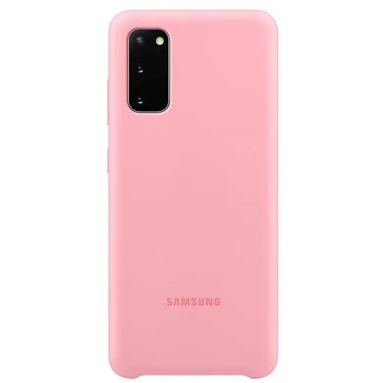 Чехол Helmet Liquid Silicone для Samsung Galaxy S20, Pink