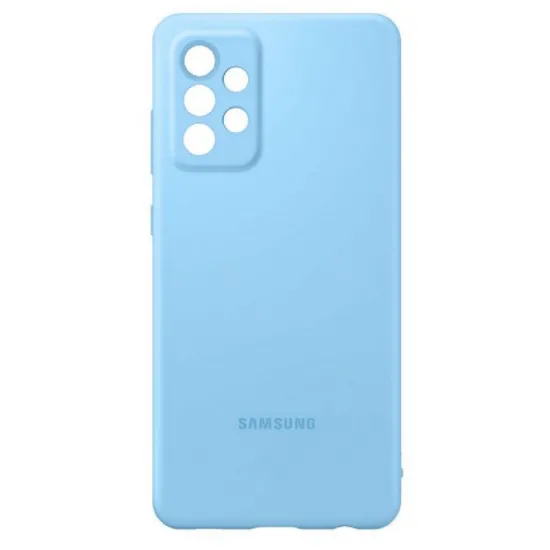 Чехол Helmet Liquid Silicone для Samsung Galaxy A72, Denim Blue